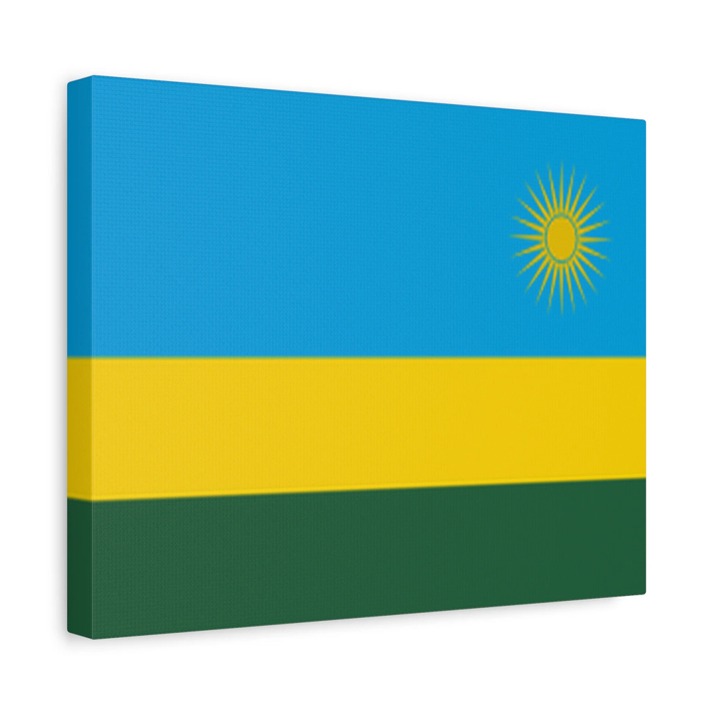 Rwanda Country Flag Canvas Vibrant Wall Art Unframed Home Decor
